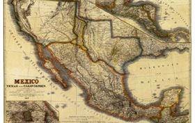Texas Historical Map-Republic 1849-Germans